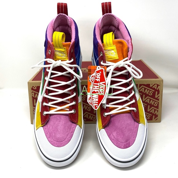 VANS SK8-HI MTE 2.0 DX Suede Rainbow Men’s Boots - Picture 7 of 11